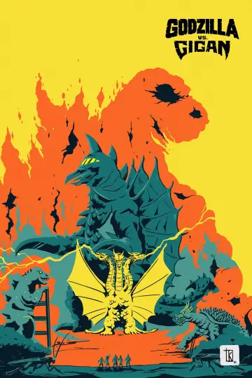 Plakat do filmu "Godzilla kontra Gigan" #1902939