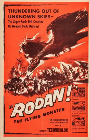 Plakat do filmu "Rodan - ptak śmierci" #129669