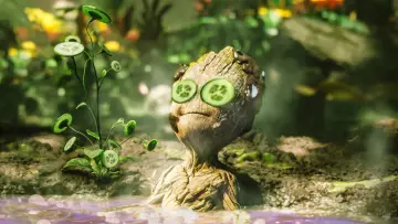 Zasłona do filmu "Groot w kąpieli" #239516