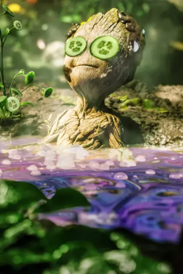 Plakat do filmu "Groot w kąpieli" #239519