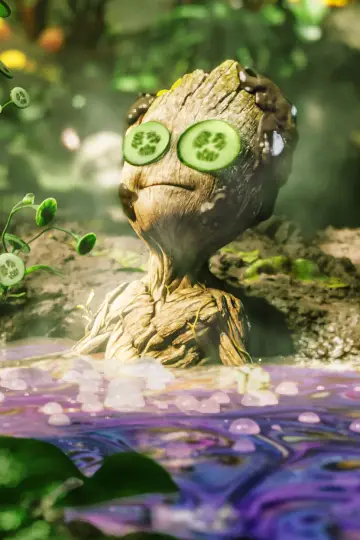 Plakat do filmu "Groot w kąpieli" #239520