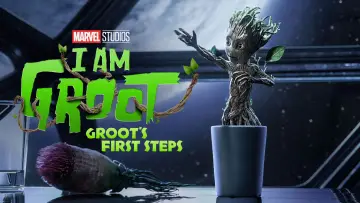 Zasłona do filmu "Pierwsze kroki Groot