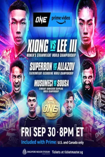 Plakat do filmu "ONE on Prime Video 2: Xiong vs. Lee III" #1147134