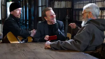 Zasłona do filmu "Bono & The Edge A SORT OF HOMECOMING z Dave’em Lettermanem" #426832