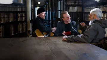 Zasłona do filmu "Bono & The Edge A SORT OF HOMECOMING z Dave’em Lettermanem" #426834