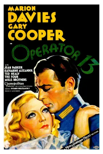 Plakat do filmu "Operator 13" #887985