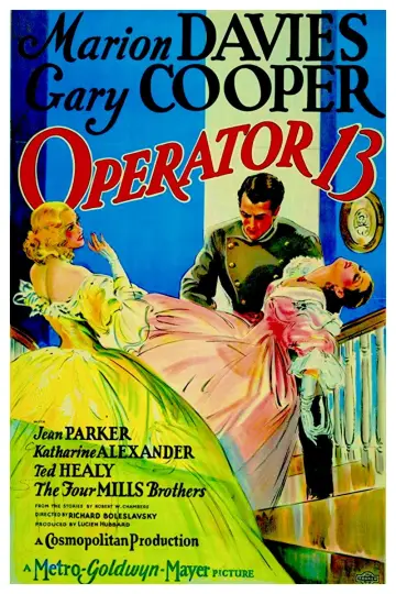 Plakat do filmu "Operator 13" #887986