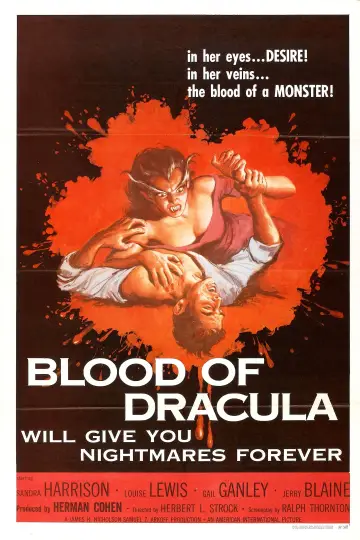 Blood of Dracula plakat