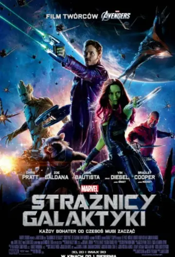 Plakat do filmu "Strażnicy Galaktyki" #597757