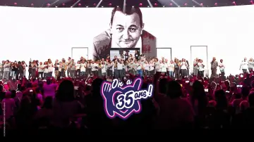 Zasłona do filmu "Les Enfoirés 2024 - On a 35 ans !" #312217