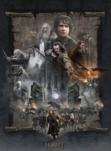 Plakat do filmu "Hobbit: Bitwa Pięciu Armii" #487576