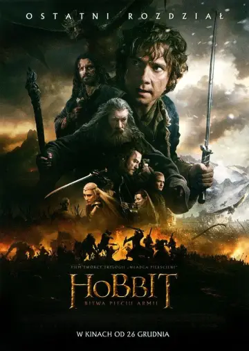 Plakat do filmu "Hobbit: Bitwa Pięciu Armii" #550912
