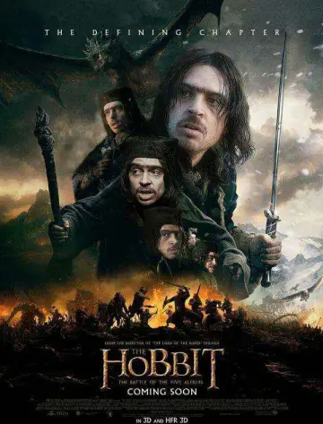 Plakat do filmu "Hobbit: Bitwa Pięciu Armii" #550917