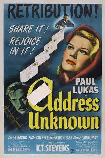 Plakat do filmu "Address Unknown" #1133941