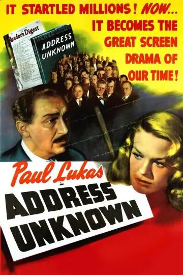 Plakat do filmu "Address Unknown" #1133942
