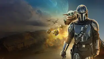Zasłona do filmu "Gwiezdne wojny: Mandalorian i Grogu" #1625949