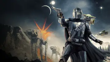 Zasłona do filmu "Gwiezdne wojny: Mandalorian i Grogu" #1625950