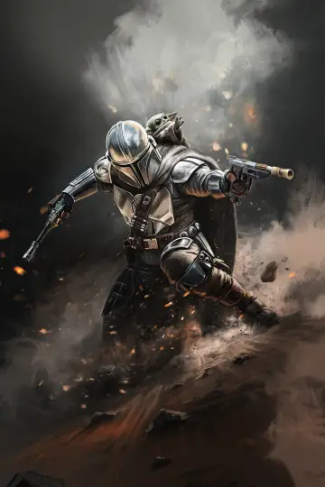 Plakat do filmu "Star Wars: The Mandalorian and Grogu" #813476