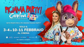 Zasłona do filmu "Pigiama Party! Carolina e Nunù alla grande festa dello Zecchino d