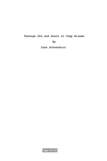 Plakat do filmu "Teenage Sex and Death at Camp Miasma" #781745