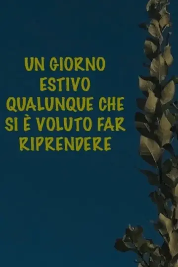 Plakat do filmu "Un giorno estivo qualunque che si è voluto far riprendere" #410247