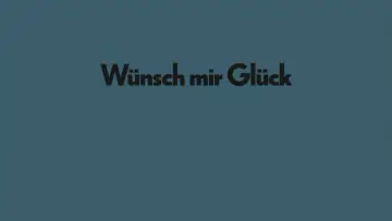 Zasłona do filmu "Wünsch mir Glück" #1043422