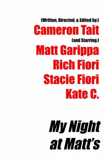 Plakat do filmu "My Night at Matt