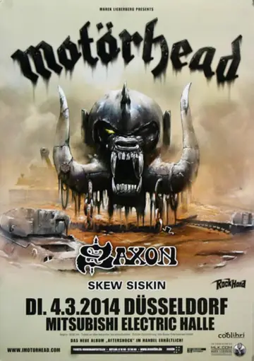 Motörhead – Aftershock In Düsseldorf 2014 plakat
