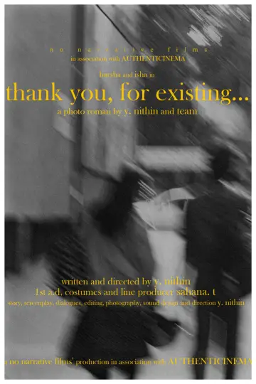 Plakat do filmu "thank you, for existing..." #480437