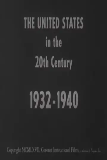 The United States in the 20th Century 1932-1940 plakat