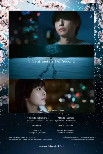 Plakat do filmu "秒速5センチメートル" #531738