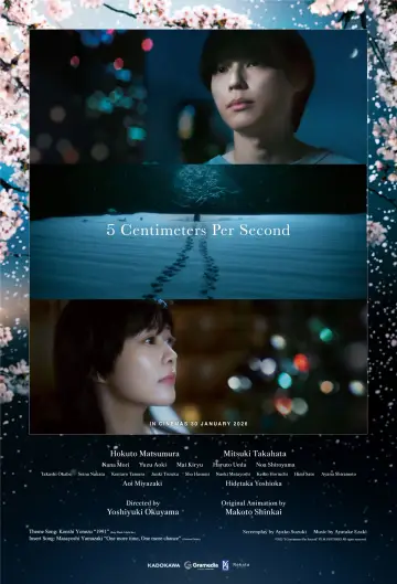 Plakat do filmu "秒速5センチメートル" #764016