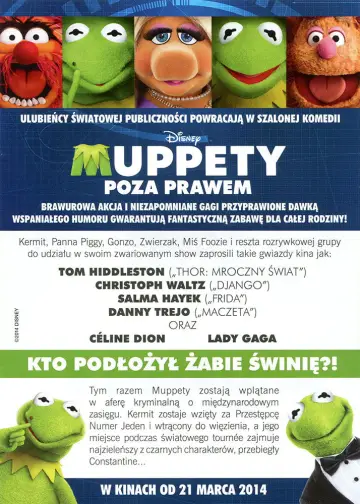 Plakat do filmu "Muppety: Poza prawem" #717140