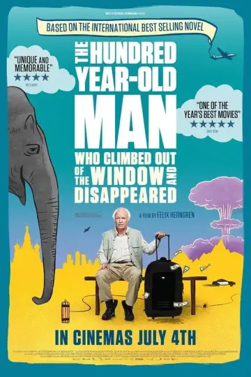 Plakat do filmu "Stulatek, który wyskoczył przez okno i zniknął" #1833583