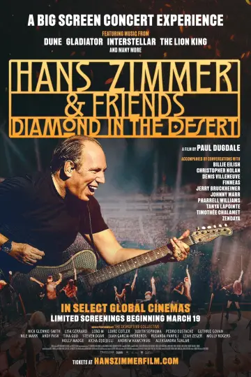 Plakat do filmu "Hans Zimmer & Friends: Diamond in the Desert" #782357