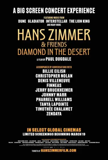 Plakat do filmu "Hans Zimmer & Friends: Diamond in the Desert" #782361