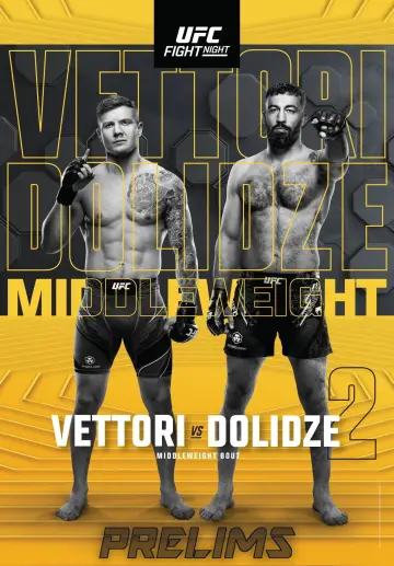 Plakat do filmu "UFC Fight Night 254: Vettori vs. Dolidze 2" #1167901