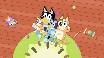 Zasłona do filmu "Bluey