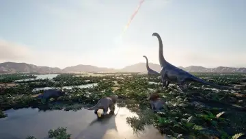 Zasłona do filmu "La fabuleuse histoire des oiseaux, des dinosaures parmi nous" #1898438