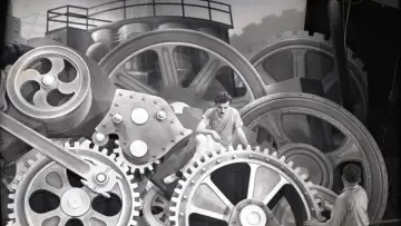 Chaplin et "Les temps modernes", La voie du silence plakat