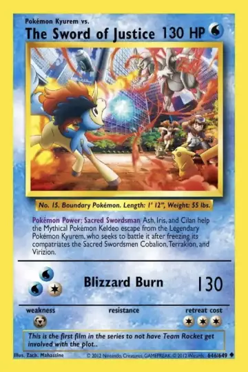 Plakat do filmu "Pokémon: Kyurem kontra Miecz Sprawiedliwości" #880742
