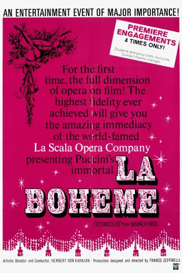 Plakat do filmu "La Bohème - Teatro alla Scala" #1631951