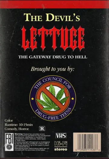 The Devil's Lettuce: A Cursed 90s PSA plakat