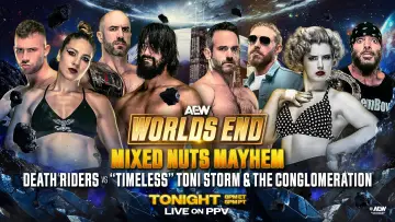 Zasłona do filmu "AEW Worlds End 2025" #934978