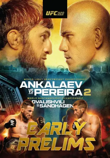 Plakat do filmu "UFC 320: Ankalaev vs. Pereira 2" #868551