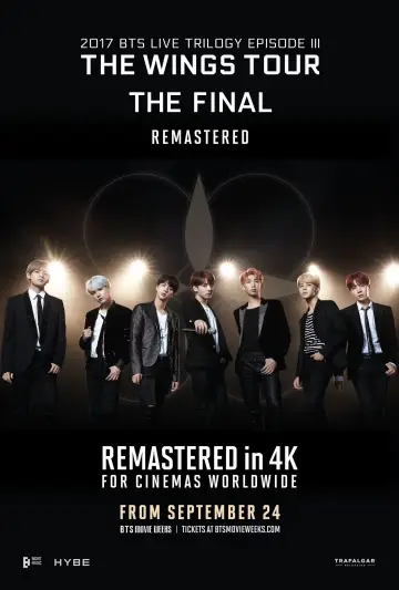 Plakat do filmu "2017 방탄소년단 라이브 트릴로지 에피소드 3 윙스 투어 더 파이널 리마스터링" #869947