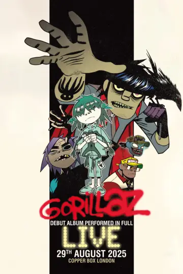 Gorillaz Live (YouTube Music Nights) plakat