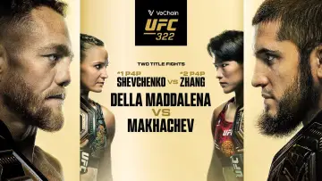 Zasłona do filmu "UFC 322: Della Maddalena vs. Makhachev" #1296292