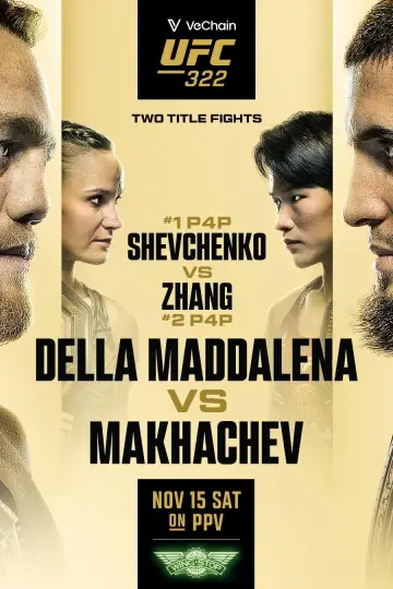 UFC 322: Della Maddalena vs. Makhachev plakat