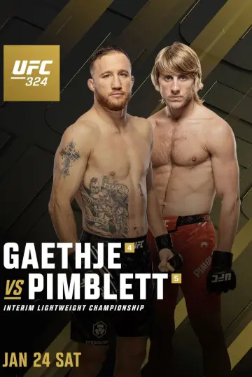 Plakat do filmu "UFC 324: Gaethje vs. Pimblett" #540955